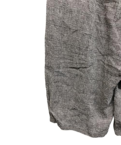 journal standard luxe（ジャーナルスタンダード ラックス）journal standard luxe (ジャーナルスタンダード ラックス) シルクMIXチェック ハーフパンツ ブラック サイズ:Freeの古着・服飾アイテム