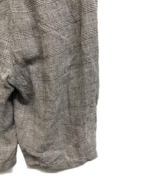 journal standard luxe（ジャーナルスタンダード ラックス）journal standard luxe (ジャーナルスタンダード ラックス) シルクMIXチェック ハーフパンツ ブラック サイズ:Freeの古着・服飾アイテム