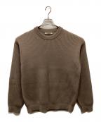 AURALEEオーラリー）の古着「SUPER FINE WOOL RIB KNIT BIG/スーパーファインウールリブニットビッグ」｜ベージュ
