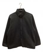 BLURHMSブラームス）の古着「Pe/Silk Fleece ZIP Jacket/シルクフリースジップ」｜ブラック