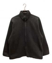 BLURHMS（ブラームス）の古着「Pe/Silk Fleece ZIP Jacket/シルクフリースジップ」｜ブラック
