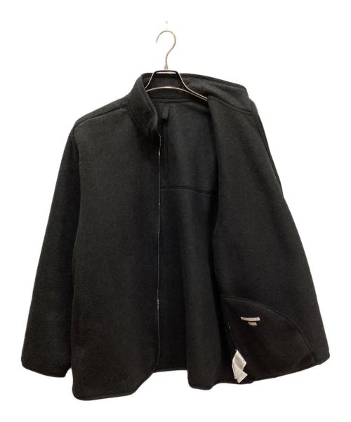 BLURHMS（ブラームス）BLURHMS (ブラームス) Pe/Silk Fleece ZIP Jacket/シルクフリースジップ ブラック サイズ:3の古着・服飾アイテム