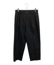 BEAUTY&YOUTH（ビューティーアンドユース）の古着「HI-LINE コットン スラックス」｜ブラック