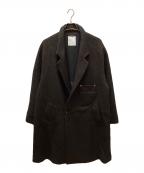 ANCELLMアンセルム）の古着「SEMI-DOUBLE CHESTER COAT/セミダブルチェスターコート」｜ブラウン