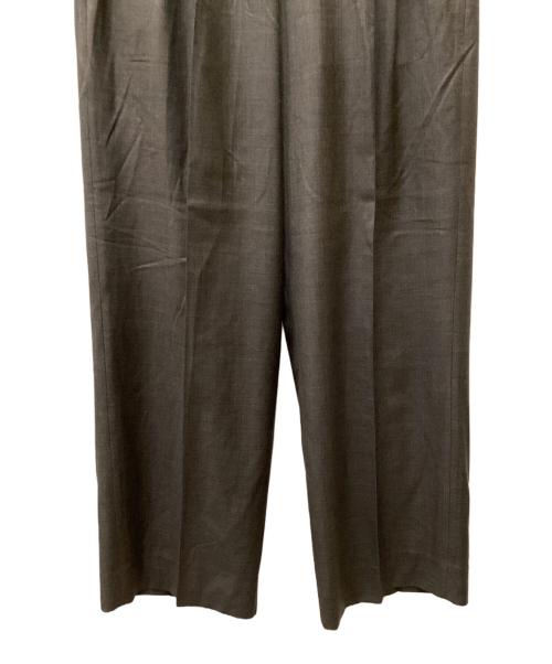 ssstein（シュタイン）ssstein (シュタイン) Extra Fine Wool Long Wide Trousers/エクストラファインウールロングワイドトラウザーズ ブラウングレー サイズ:M 未使用品の古着・服飾アイテム