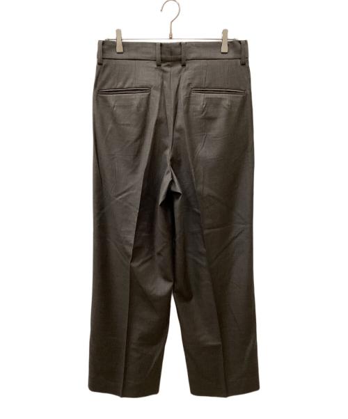 ssstein（シュタイン）ssstein (シュタイン) Extra Fine Wool Long Wide Trousers/エクストラファインウールロングワイドトラウザーズ ブラウングレー サイズ:M 未使用品の古着・服飾アイテム