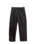 ssstein（シュタイン）の古着「Double Weave Cotton One Tuck Wide Pants/ダブルウィーブコットンワンタックワイドパンツ」｜ブラック