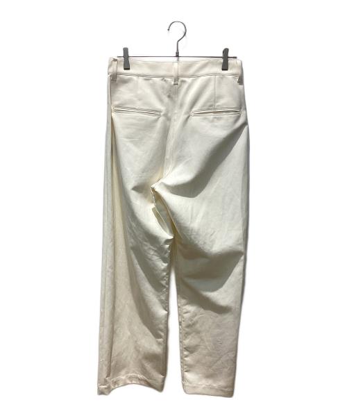 ssstein（シュタイン）ssstein (シュタイン) DOUBLE WEAVE COTTON ONE TUCK WIDE PANTS クリーム サイズ:Mの古着・服飾アイテム