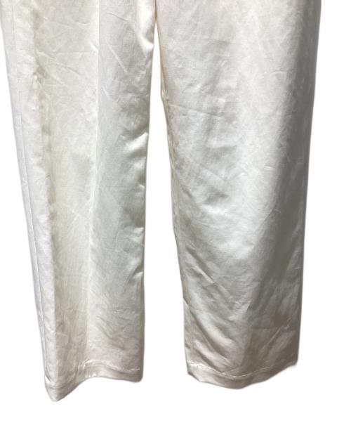 ssstein（シュタイン）ssstein (シュタイン) DOUBLE WEAVE COTTON ONE TUCK WIDE PANTS クリーム サイズ:Mの古着・服飾アイテム