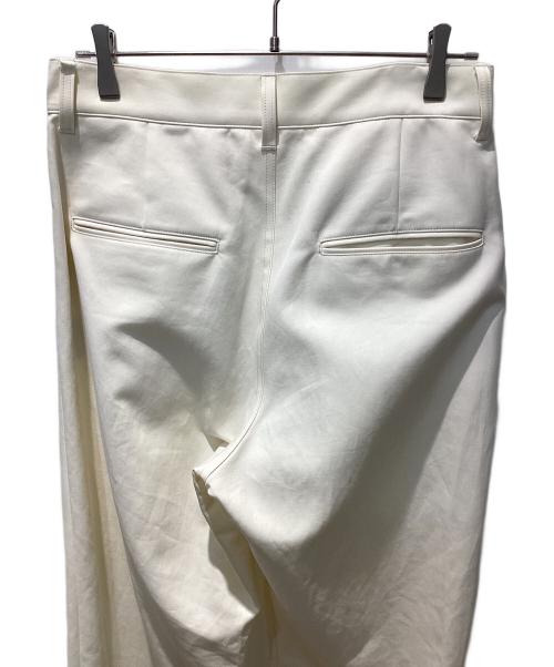 ssstein（シュタイン）ssstein (シュタイン) DOUBLE WEAVE COTTON ONE TUCK WIDE PANTS クリーム サイズ:Mの古着・服飾アイテム