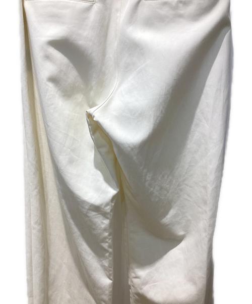 ssstein（シュタイン）ssstein (シュタイン) DOUBLE WEAVE COTTON ONE TUCK WIDE PANTS クリーム サイズ:Mの古着・服飾アイテム