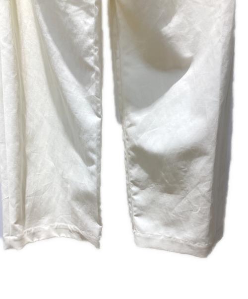 ssstein（シュタイン）ssstein (シュタイン) DOUBLE WEAVE COTTON ONE TUCK WIDE PANTS クリーム サイズ:Mの古着・服飾アイテム