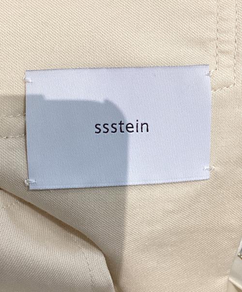ssstein（シュタイン）ssstein (シュタイン) DOUBLE WEAVE COTTON ONE TUCK WIDE PANTS クリーム サイズ:Mの古着・服飾アイテム