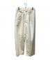 ssstein（シュタイン）の古着「DOUBLE WEAVE COTTON ONE TUCK WIDE PANTS」｜クリーム