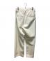 ssstein (シュタイン) DOUBLE WEAVE COTTON ONE TUCK WIDE PANTS クリーム サイズ:M：25000円