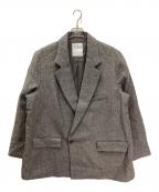 ANCELLMアンセルム）の古着「SEMI-DOUBLE TAILORED JACKET/セミダブルテーラードジャケット」｜グレー