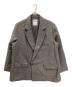 ANCELLM（アンセルム）の古着「SEMI-DOUBLE TAILORED JACKET/セミダブルテーラードジャケット」｜グレー
