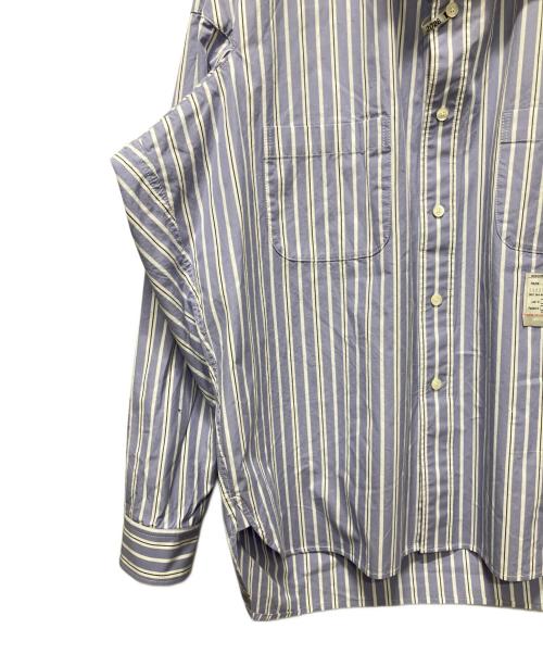 Maison MIHARA YASUHIRO（メゾン ミハラ ヤスヒロ）Maison MIHARA YASUHIRO (メゾン ミハラ ヤスヒロ) 26SS FRONT LAYERED SHIRTS(フロントレイヤードシャツ) ブルー サイズ:46の古着・服飾アイテム