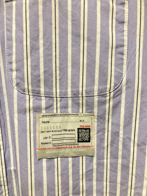 Maison MIHARA YASUHIRO（メゾン ミハラ ヤスヒロ）Maison MIHARA YASUHIRO (メゾン ミハラ ヤスヒロ) 26SS FRONT LAYERED SHIRTS(フロントレイヤードシャツ) ブルー サイズ:46の古着・服飾アイテム