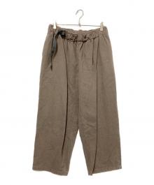 REVERBERATE（リバーバレイト）の古着「BELTED TOUSERS TYPE 3」｜ブラウン