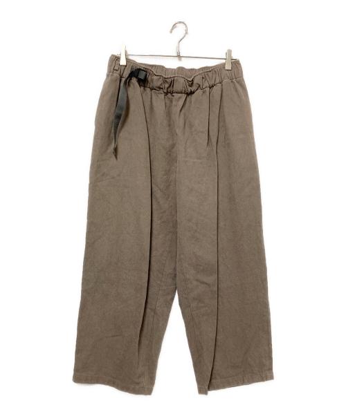 REVERBERATE（リバーバレイト）REVERBERATE (リバーバレイト) BELTED TOUSERS TYPE 3 ブラウン サイズ:Fの古着・服飾アイテム