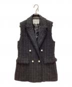 ARPEGE STORYアルページュストーリー）の古着「ツイードテーラージレ」｜ブラック