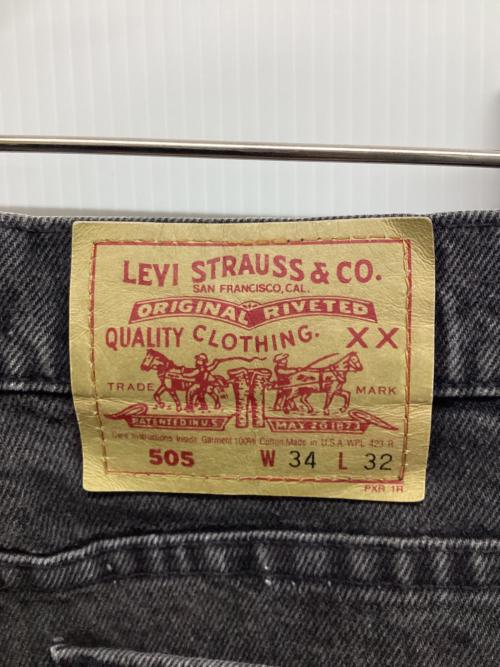 LEVI'S（リーバイス）LEVI'S (リーバイス) 505デニムパンツ ブラック サイズ:34の古着・服飾アイテム