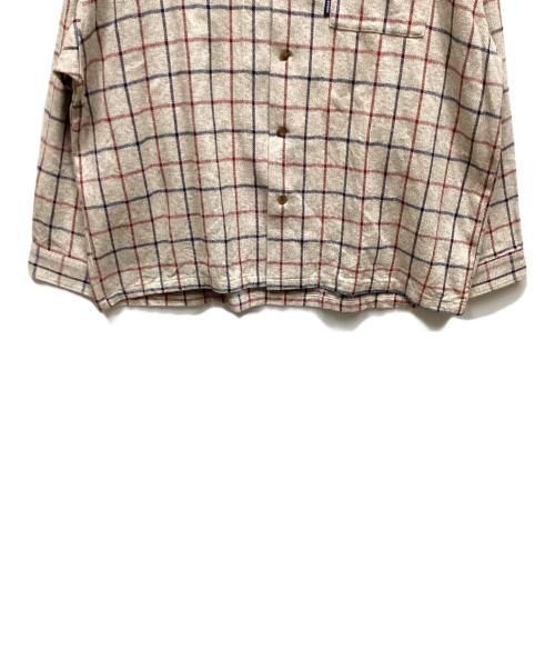 KEBOZ（ケボズ）KEBOZ (ケボズ) チェックシャツ ベージュ サイズ:XLの古着・服飾アイテム