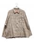 KEBOZ（ケボズ）の古着「チェックシャツ」｜ベージュ