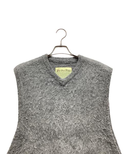 SSZ（エスエスズィー）SSZ (エスエスズィー) BEAMS (ビームス) モヘアベスト グレー サイズ:Mの古着・服飾アイテム
