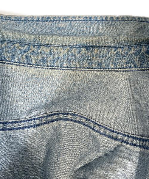 SSZ（エスエスズィー）SSZ (エスエスズィー) BEAMS (ビームス) 裏USED DENIM SHIRTS インディゴ サイズ:Sの古着・服飾アイテム
