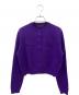 CABAN（キャバン）の古着「コットンカシミヤ クルーネックカーディガン」｜パープル