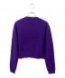 CABAN (キャバン) コットンカシミヤ クルーネックカーディガン パープル サイズ:XS：20000円
