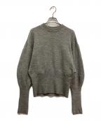 JANE SMITH×Plageジェーンスミス×プラージュ）の古着「7G BALLOON SLEEVE PULLOVER(バルーンスリーブプルオーバー)」｜グレー