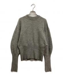 JANE SMITH×Plage（ジェーンスミス×プラージュ）の古着「7G BALLOON SLEEVE PULLOVER(バルーンスリーブプルオーバー)」｜グレー