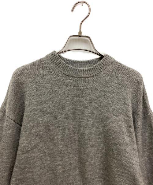 JANE SMITH（ジェーンスミス）JANE SMITH (ジェーンスミス) Plage (プラージュ) 7G BALLOON SLEEVE PULLOVER(バルーンスリーブプルオーバー) グレー サイズ:38の古着・服飾アイテム