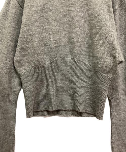 JANE SMITH（ジェーンスミス）JANE SMITH (ジェーンスミス) Plage (プラージュ) 7G BALLOON SLEEVE PULLOVER(バルーンスリーブプルオーバー) グレー サイズ:38の古着・服飾アイテム