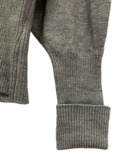 JANE SMITH（ジェーンスミス）JANE SMITH (ジェーンスミス) Plage (プラージュ) 7G BALLOON SLEEVE PULLOVER(バルーンスリーブプルオーバー) グレー サイズ:38の古着・服飾アイテム