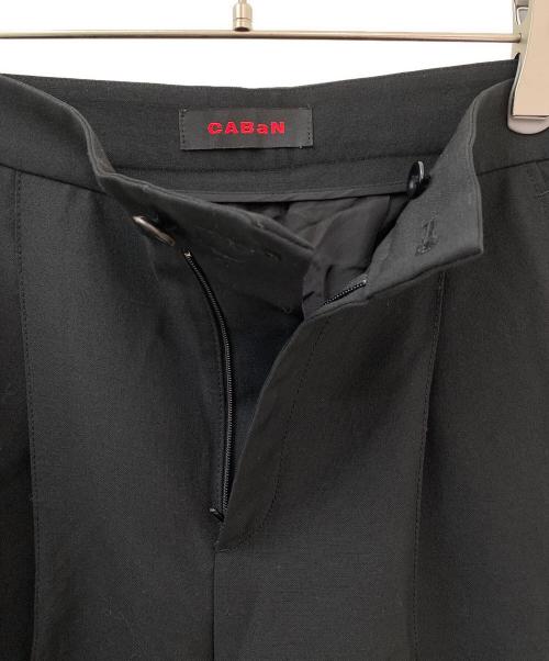 CABAN（キャバン）CABAN (キャバン) ウールモヘヤポプリン コクーンパンツ ブラック サイズ:XSの古着・服飾アイテム