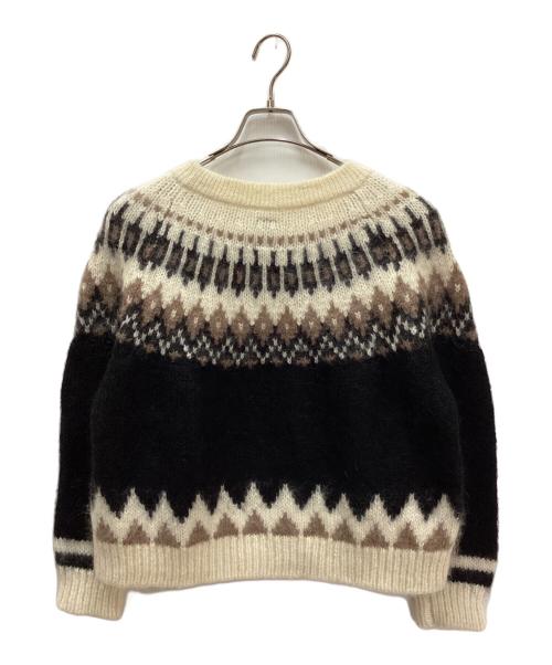BATONER（バトナ―）BATONER (バトナ―) モヘアウールアルパカノルディック柄セーター アイボリー サイズ:1の古着・服飾アイテム
