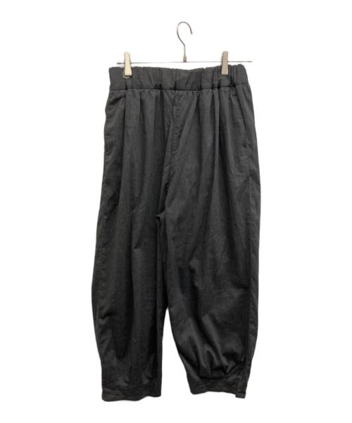 NO CONTROL AIR（ノーコントロールエアー）no control air (ノーコントロールエアー) COOL MAXギャザーワイドパンツ グレー サイズ:Sの古着・服飾アイテム