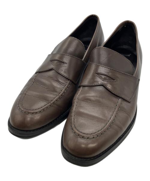 luca grossi（ルカグロッシ）luca grossi (ルカグロッシ) ロングノーズコインローファー ブラウン サイズ:36　2/1の古着・服飾アイテム