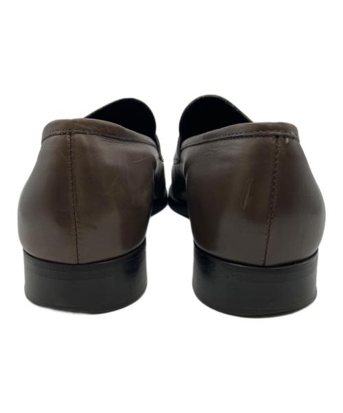 luca grossi（ルカグロッシ）luca grossi (ルカグロッシ) ロングノーズコインローファー ブラウン サイズ:36　2/1の古着・服飾アイテム