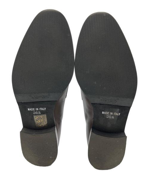 luca grossi（ルカグロッシ）luca grossi (ルカグロッシ) ロングノーズコインローファー ブラウン サイズ:36　2/1の古着・服飾アイテム