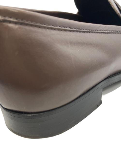 luca grossi（ルカグロッシ）luca grossi (ルカグロッシ) ロングノーズコインローファー ブラウン サイズ:36　2/1の古着・服飾アイテム