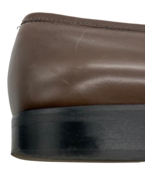 luca grossi（ルカグロッシ）luca grossi (ルカグロッシ) ロングノーズコインローファー ブラウン サイズ:36　2/1の古着・服飾アイテム