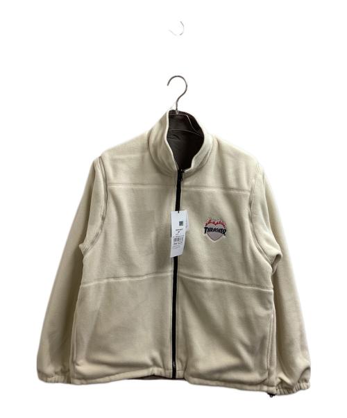 THRASHER（スラッシャー）THRASHER (スラッシャー) リバーシブルジャケット　254TH1JK072 グレー×アイボリー サイズ:Lの古着・服飾アイテム