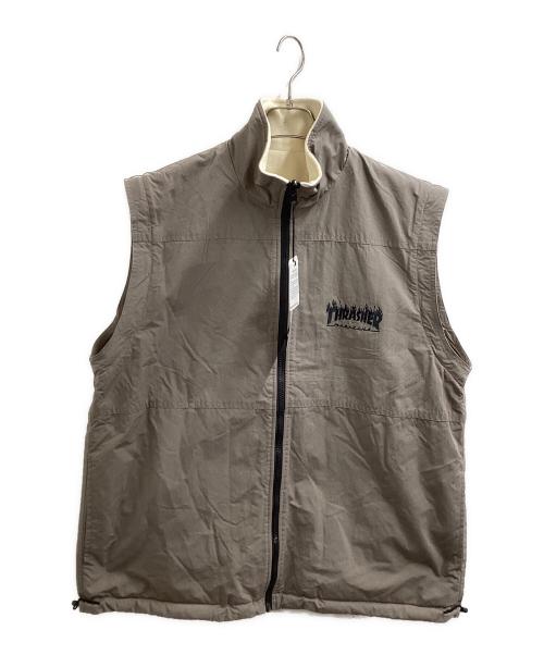 THRASHER（スラッシャー）THRASHER (スラッシャー) リバーシブルジャケット　254TH1JK072 グレー×アイボリー サイズ:Lの古着・服飾アイテム