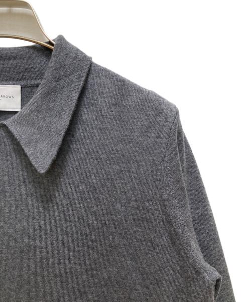 UNITED ARROWS（ユナイテッドアローズ）UNITED ARROWS (ユナイテッドアローズ) ニットペプラムロングワンピース グレー サイズ:38の古着・服飾アイテム