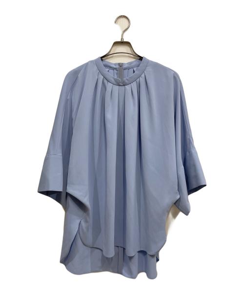 ADORE（アドーア）ADORE (アドーア) クリアライトジョーゼットブラウス ブルー サイズ:38の古着・服飾アイテム